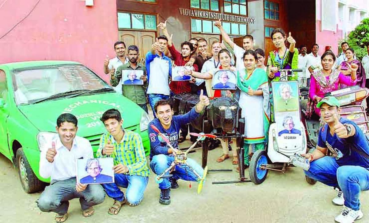 Students dedicate innovations to Kalam